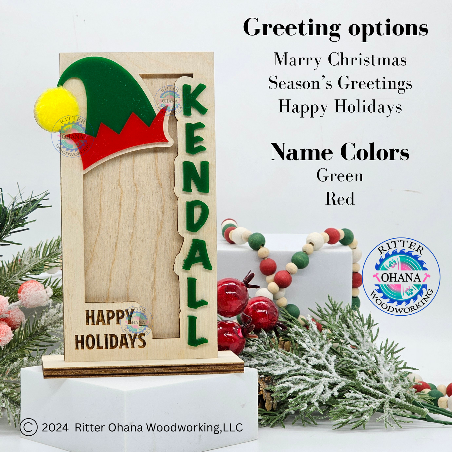 Christmas Elf Money Holder (stand)