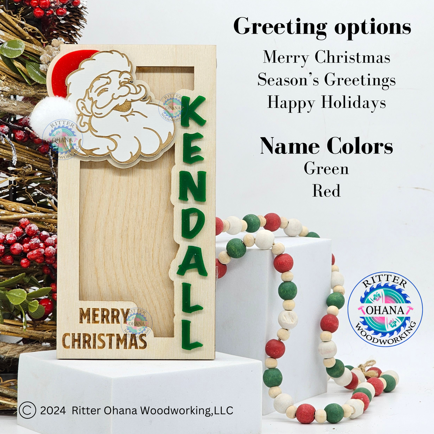 Christmas Santa Money Holder (upright)