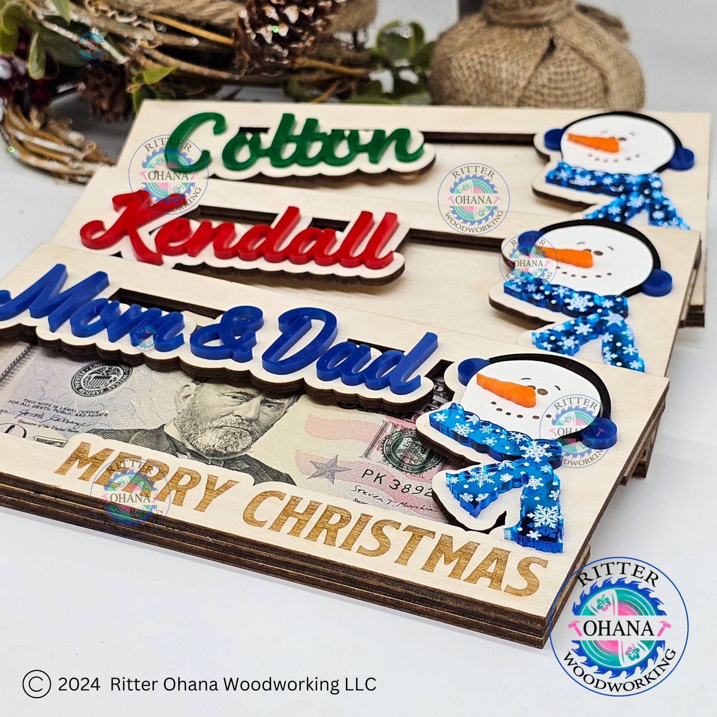 Snowman Money Holder