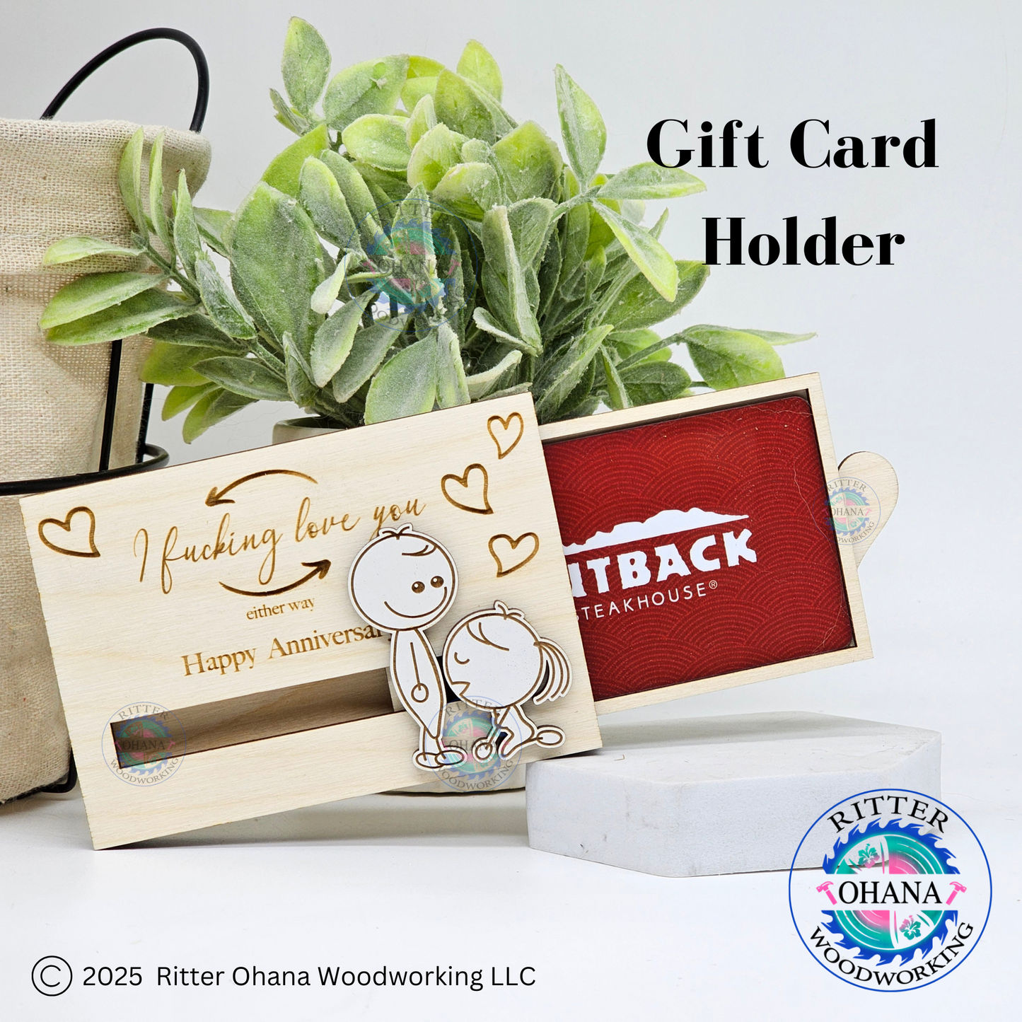 Funny Anniversary Gift Card Holder