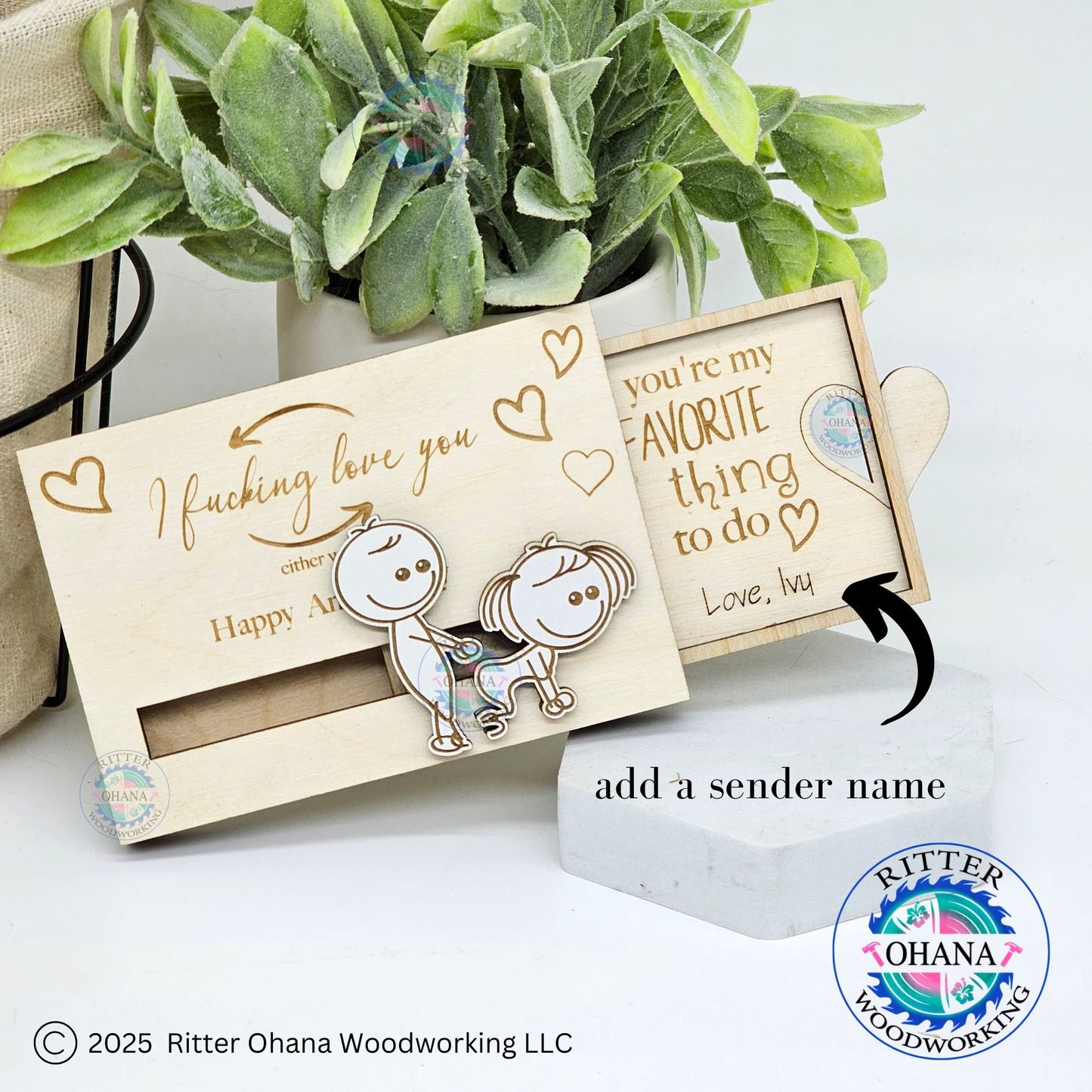 Funny Anniversary Gift Card Holder