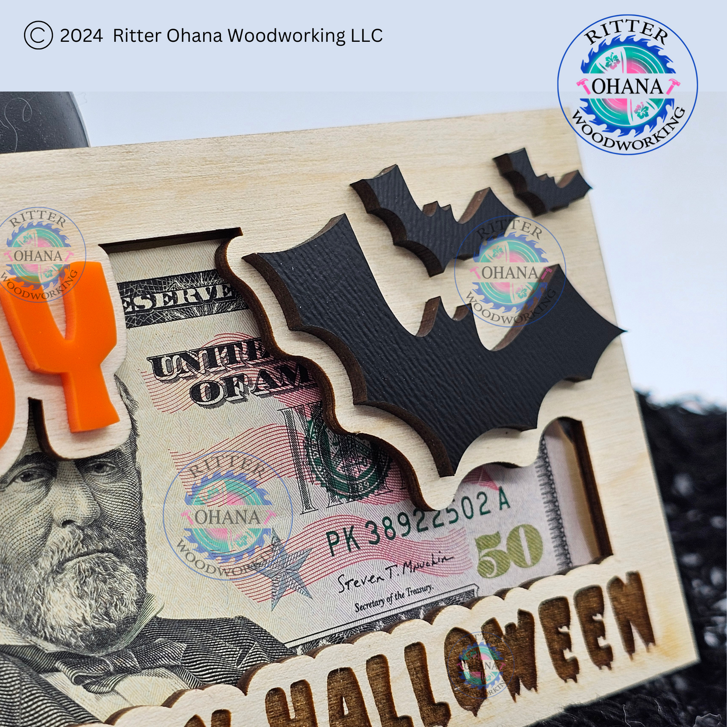 Halloween Bat Money Holder