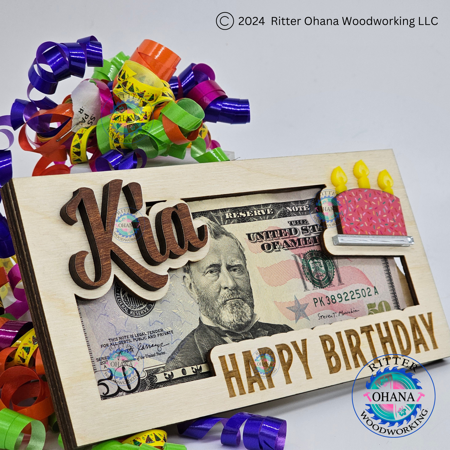 Birthday Cake Money Holder