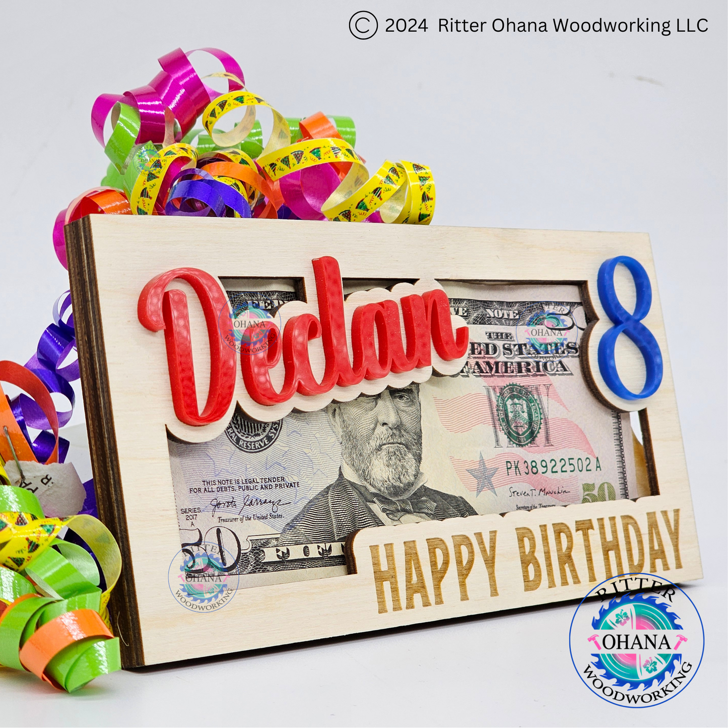 Birthday Age Money Holder