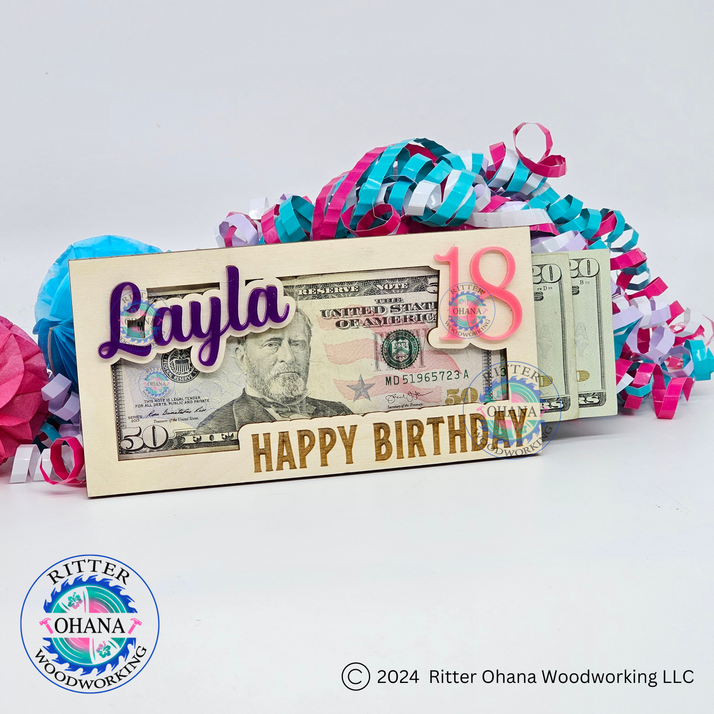 Birthday Age Money Holder