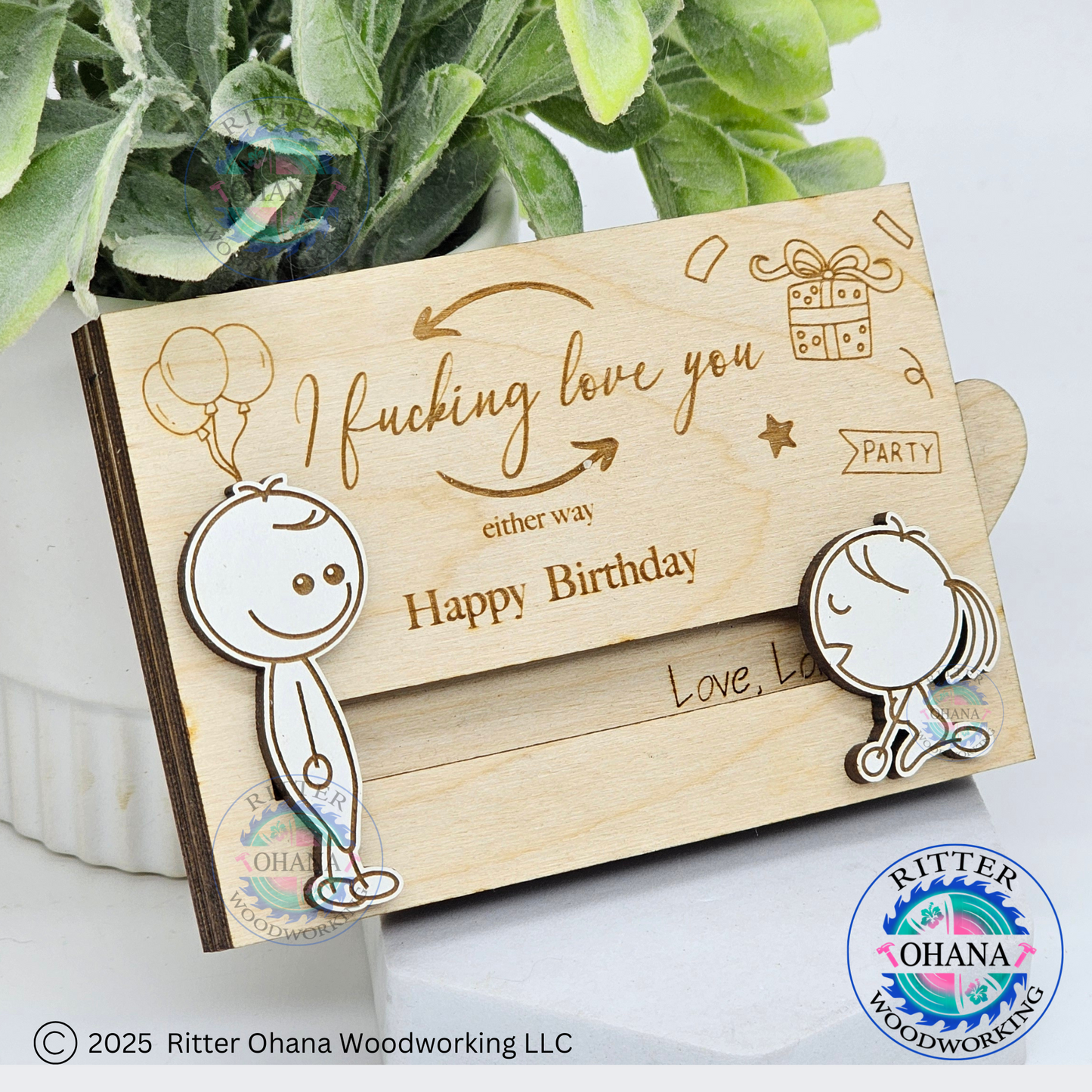 Funny Birthday Gift Card Holder