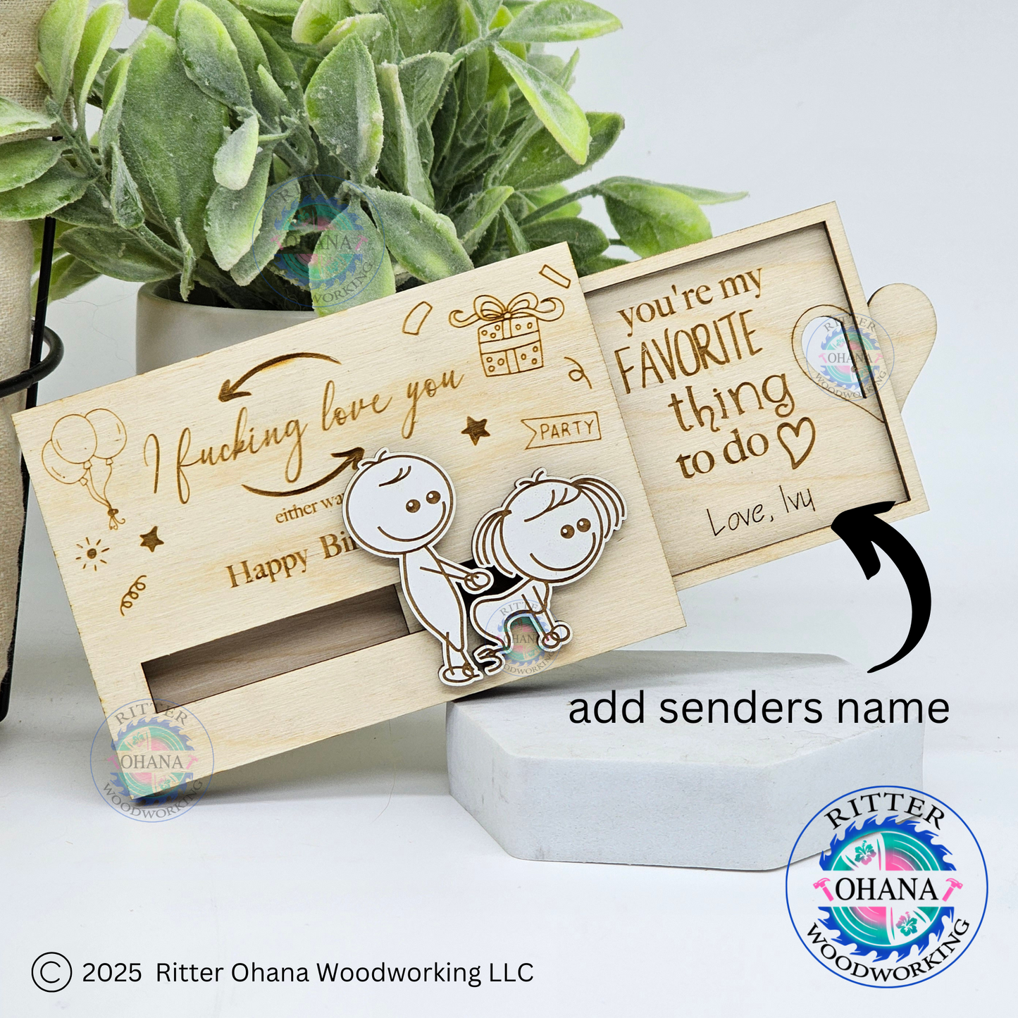 Funny Birthday Gift Card Holder