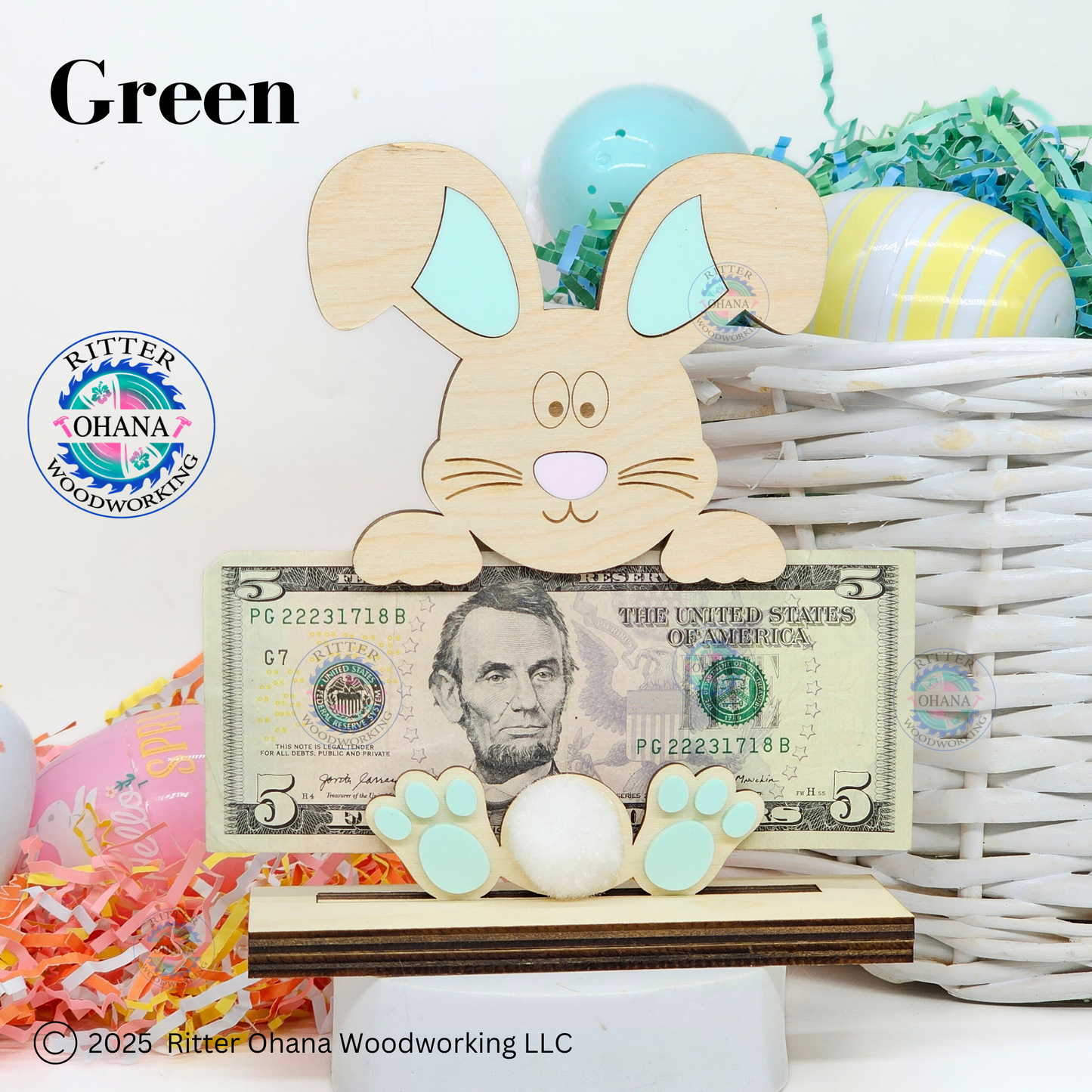 Easter Bunny Money Holder