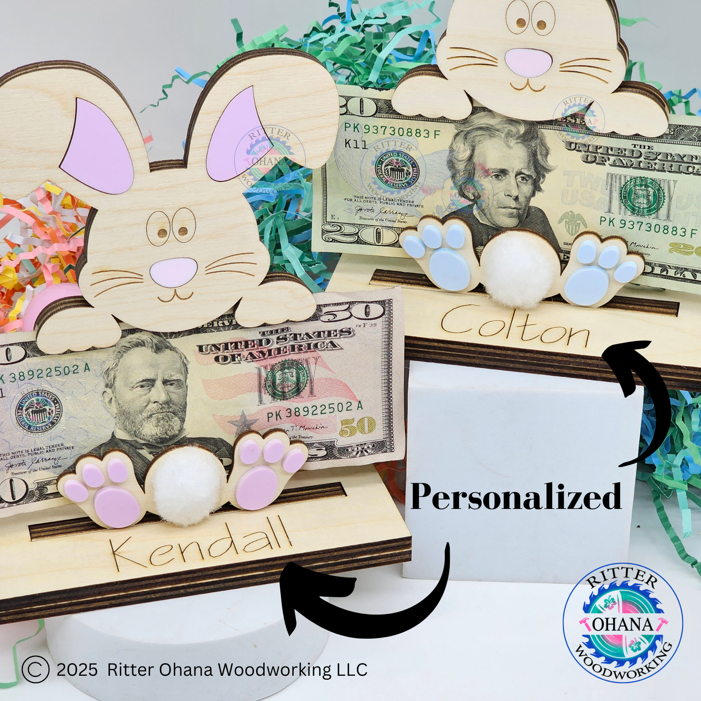 Easter Bunny Money Holder