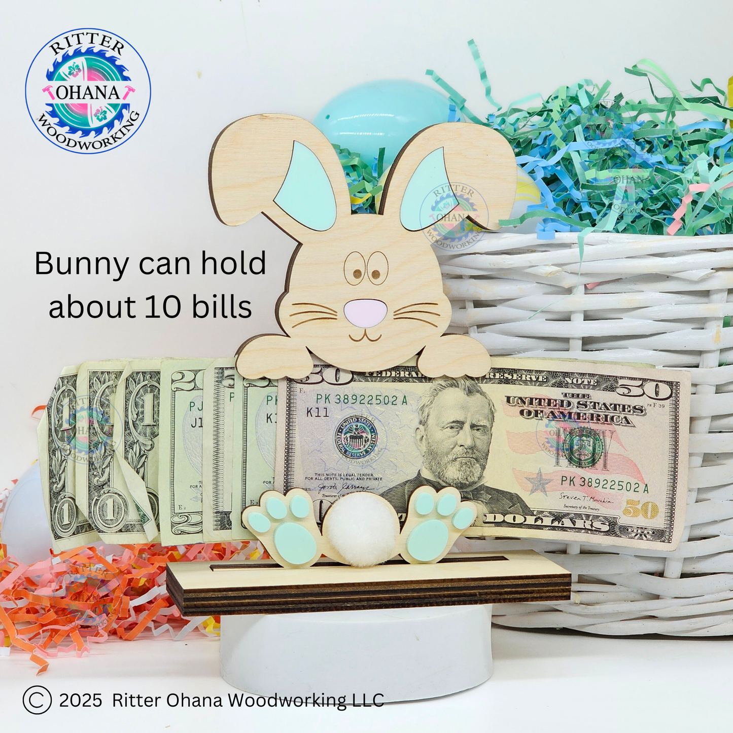Easter Bunny Money Holder