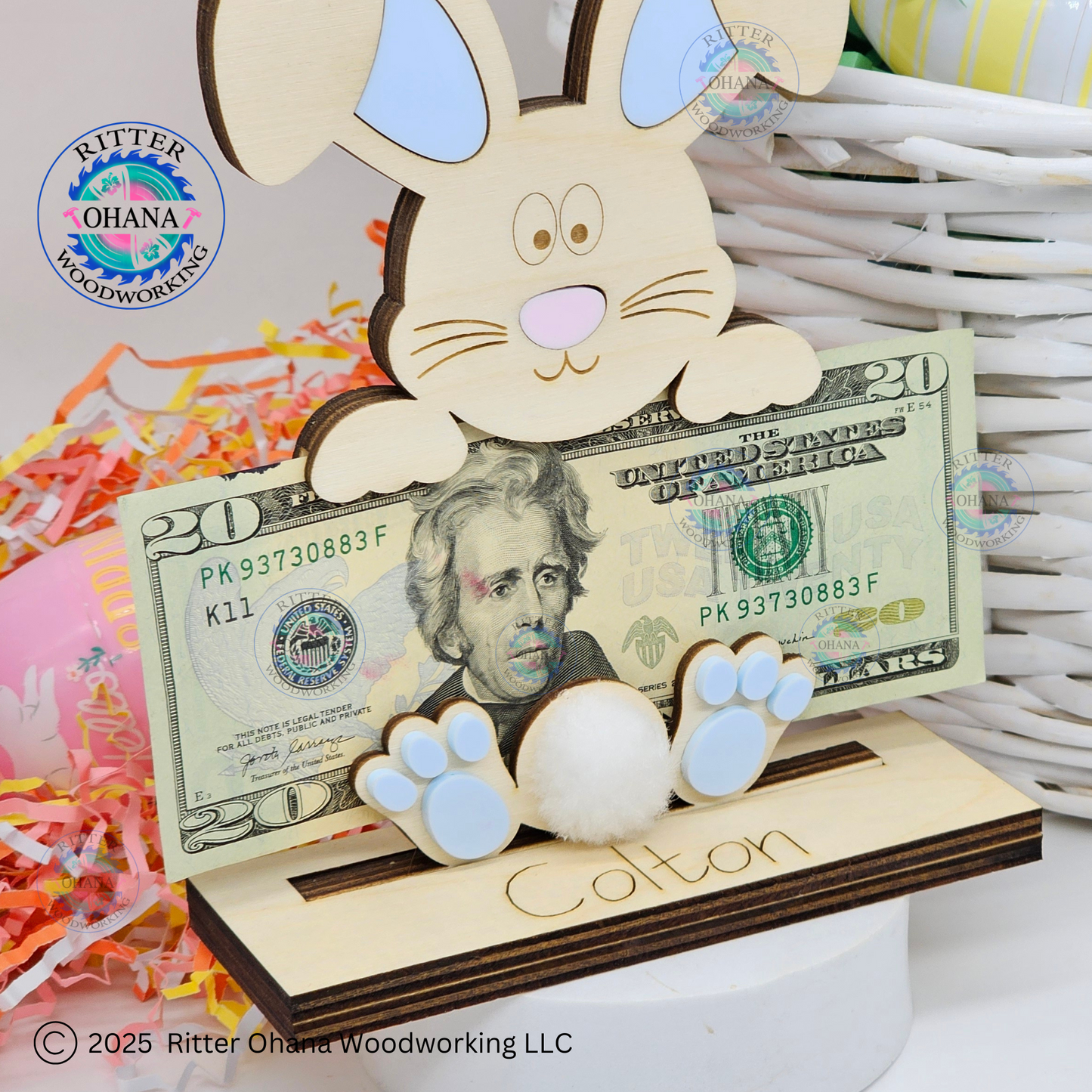 Easter Bunny Money Holder