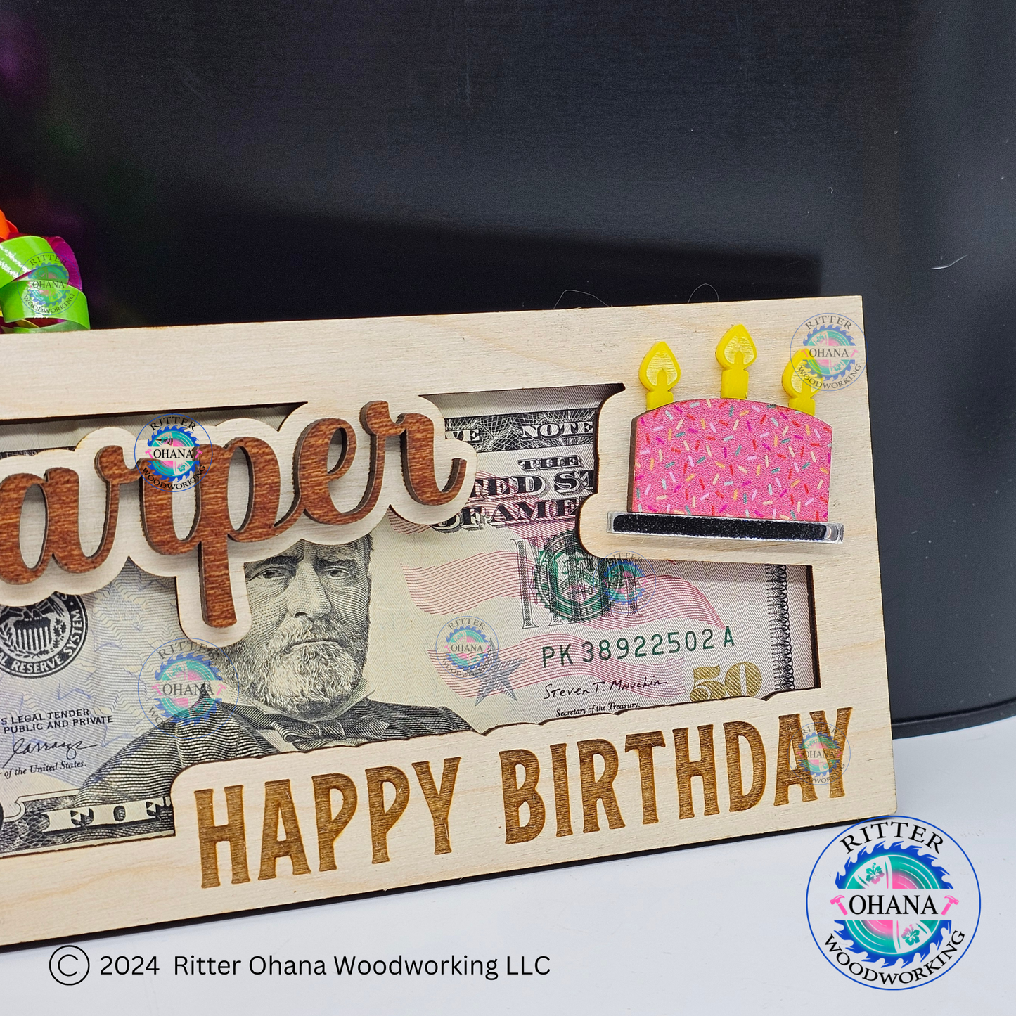 Birthday Cake Money Holder