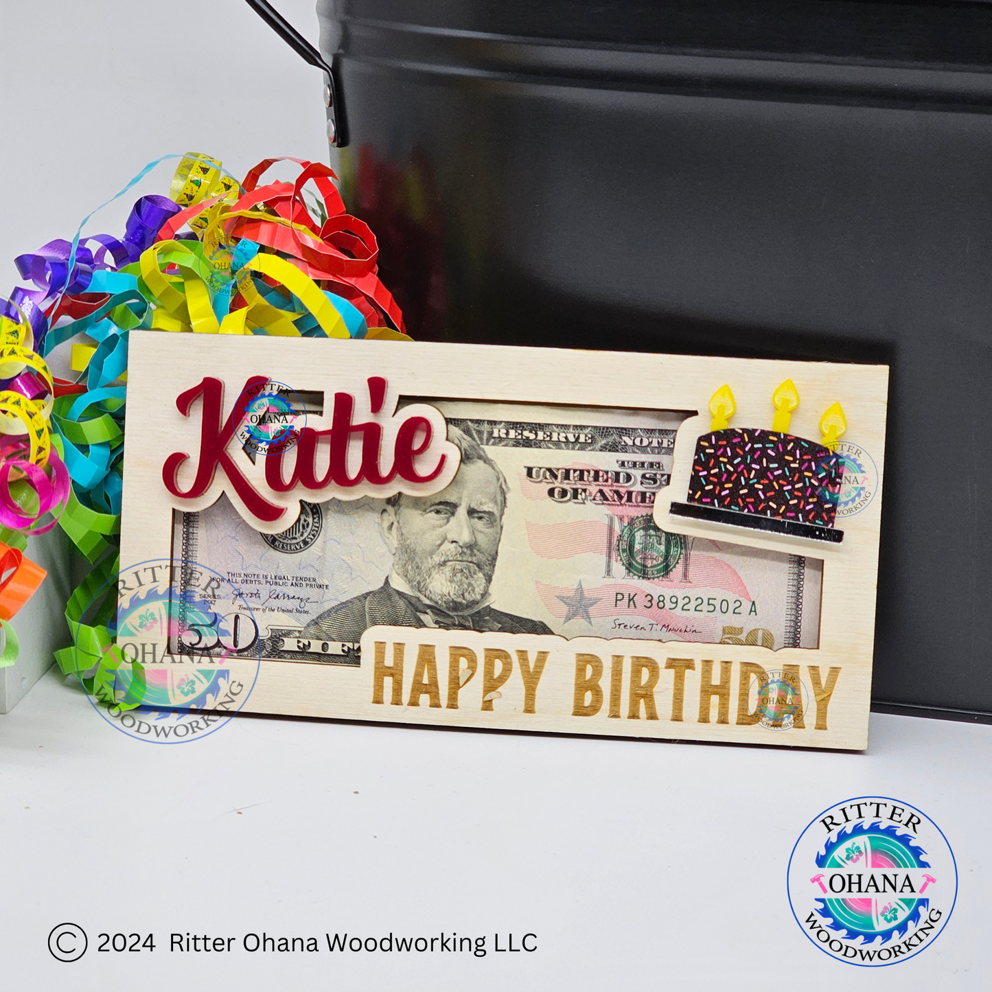 Birthday Cake Money Holder