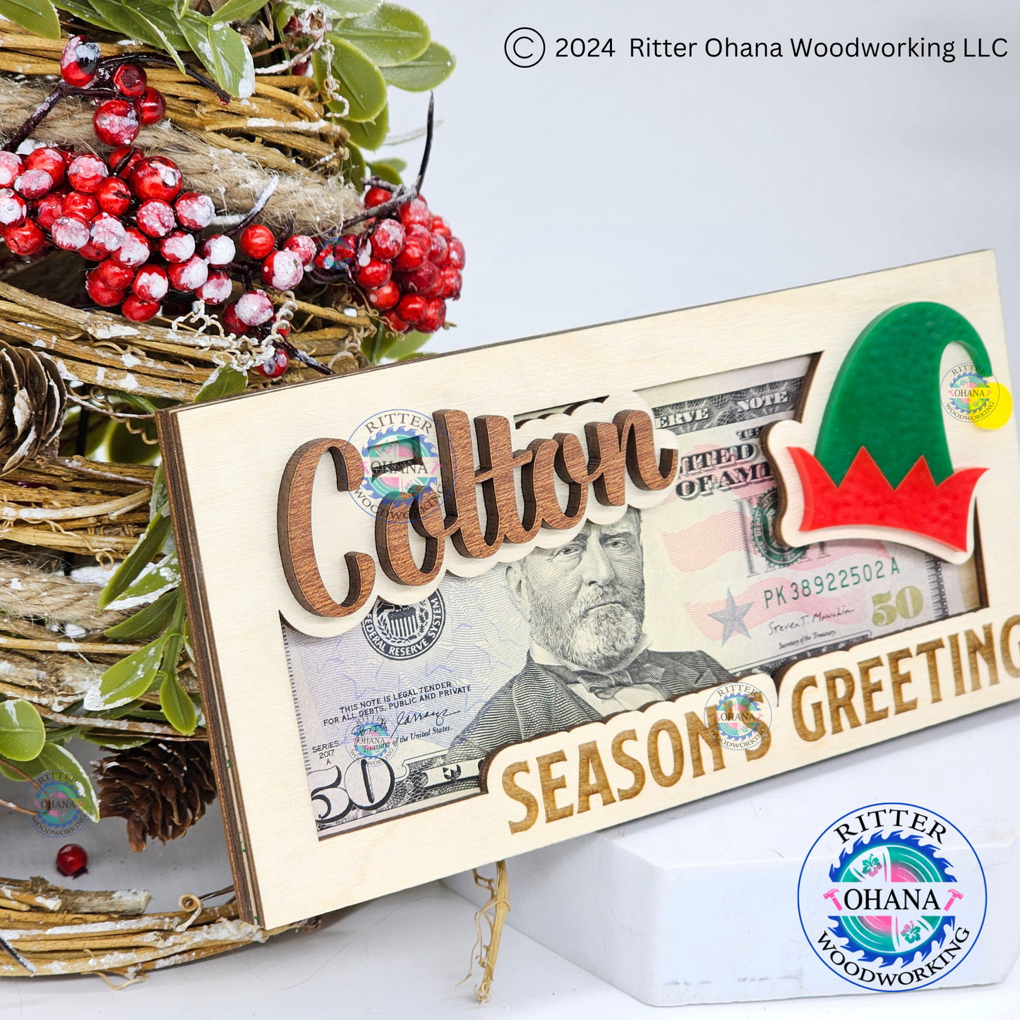 Elf Hat Money Holder