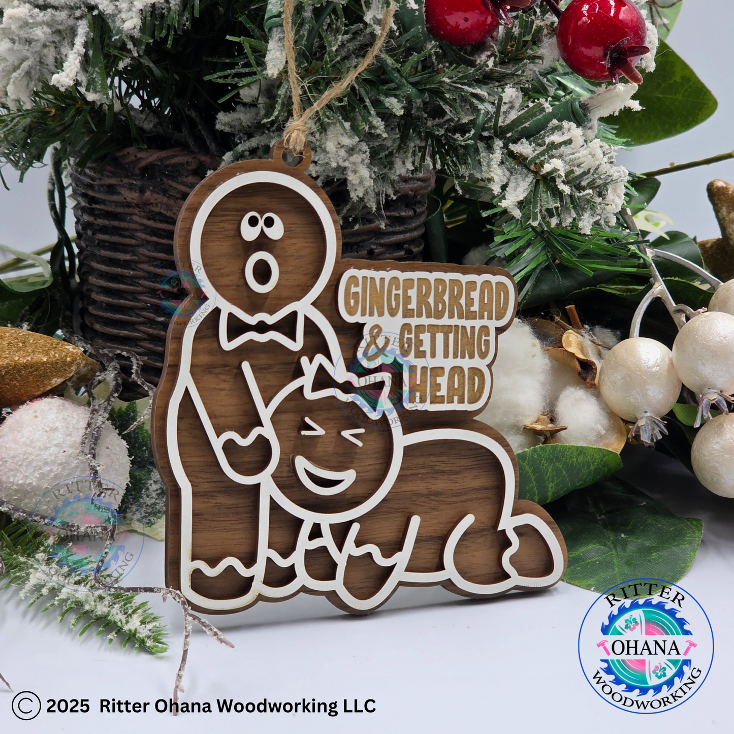 Naughty Gingerbread Ornament-Getting Head