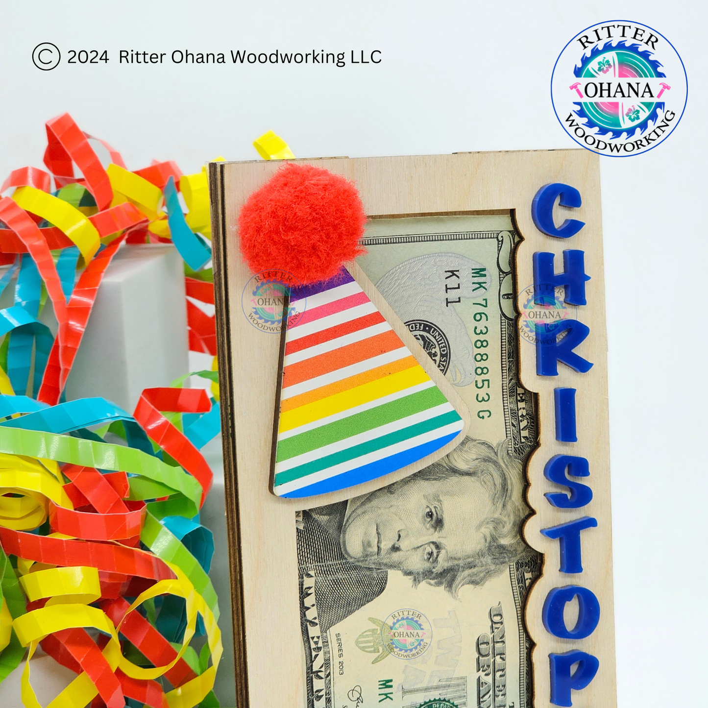 Birthday Hat Money Holder (strip)