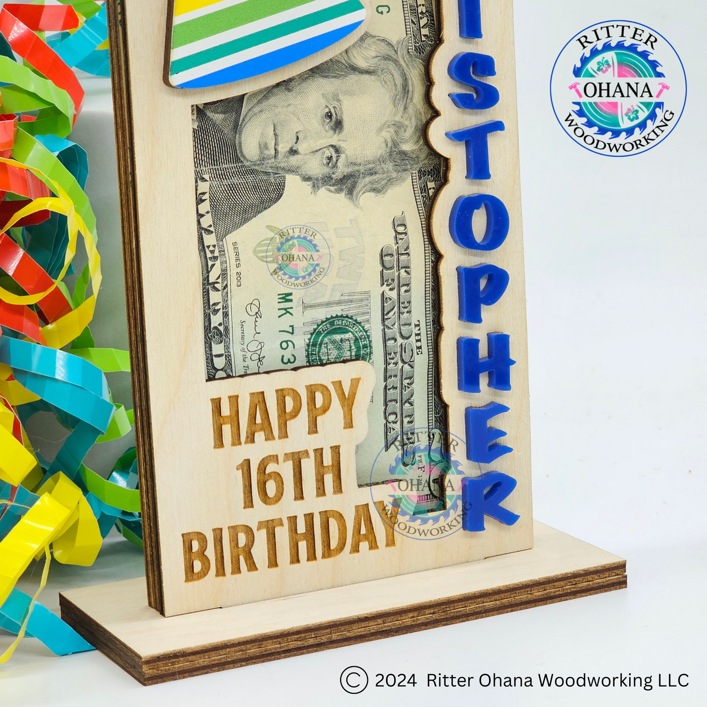 Birthday Hat Money Holder (strip)