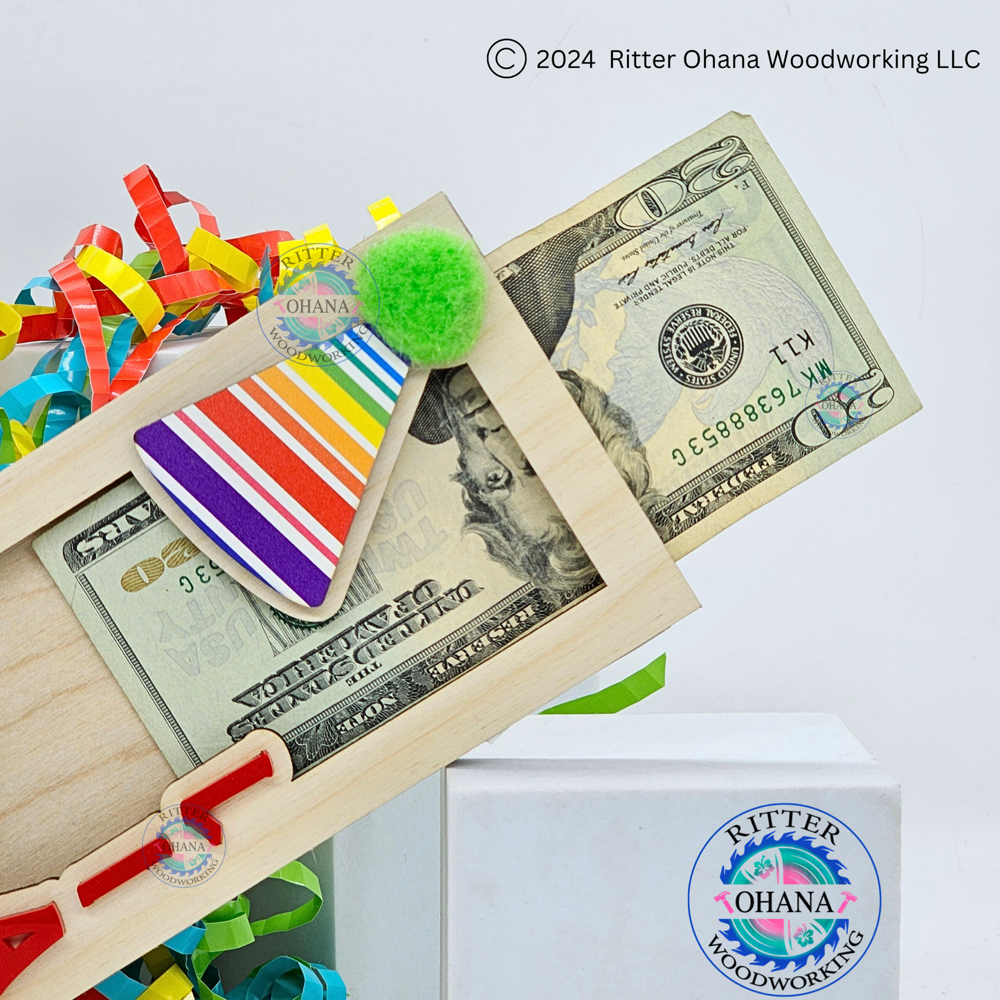 Birthday Hat Money Holder (strip)