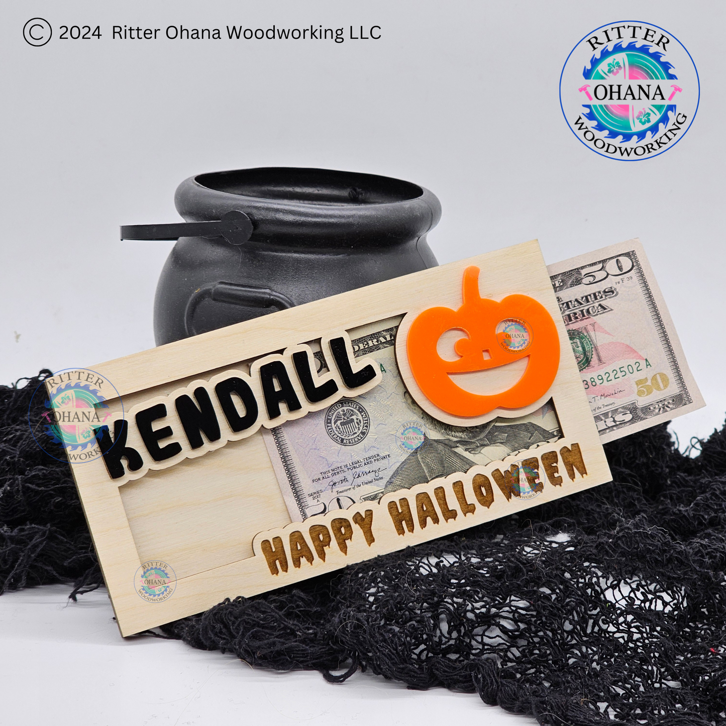 Halloween Pumpkin Money Holder
