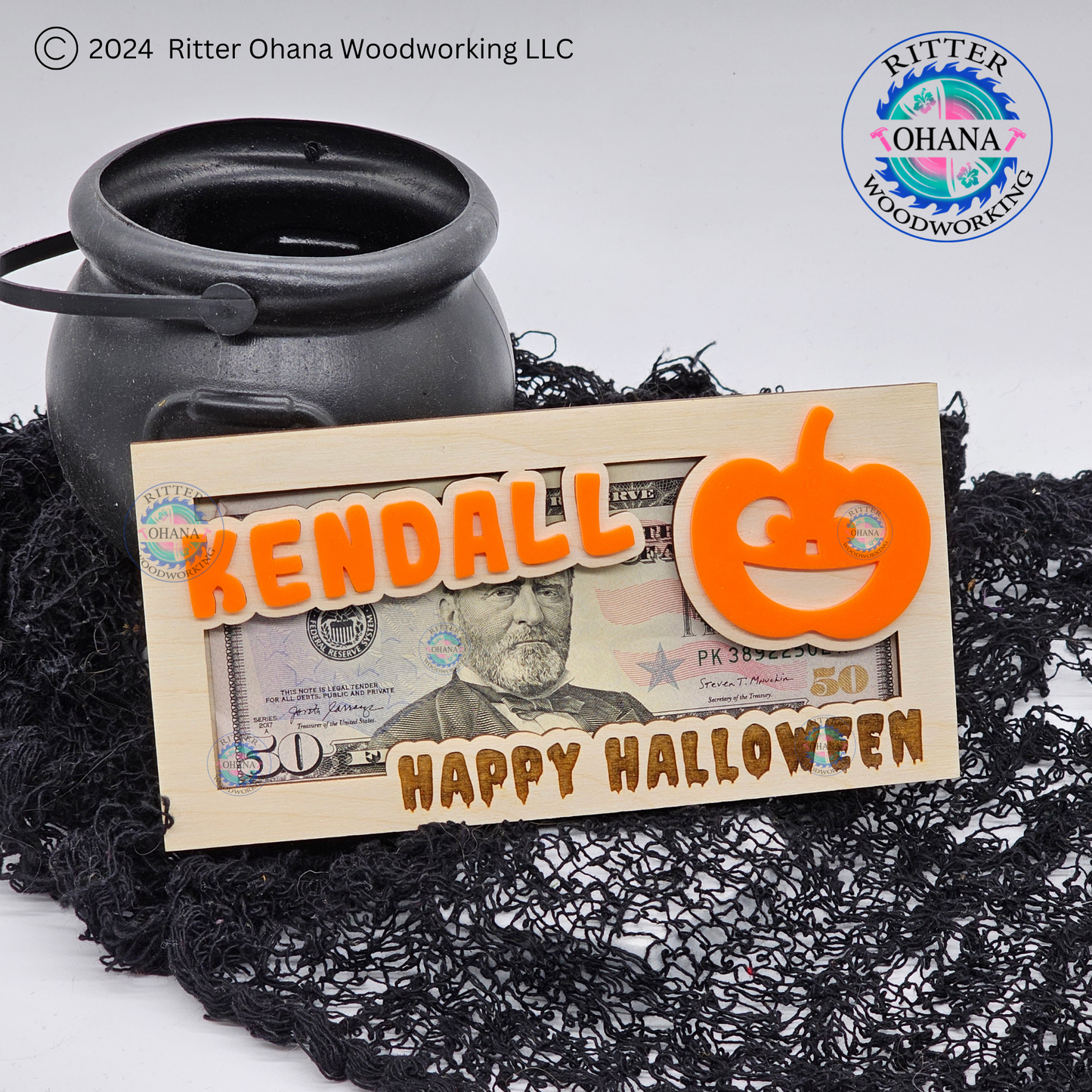 Halloween Pumpkin Money Holder