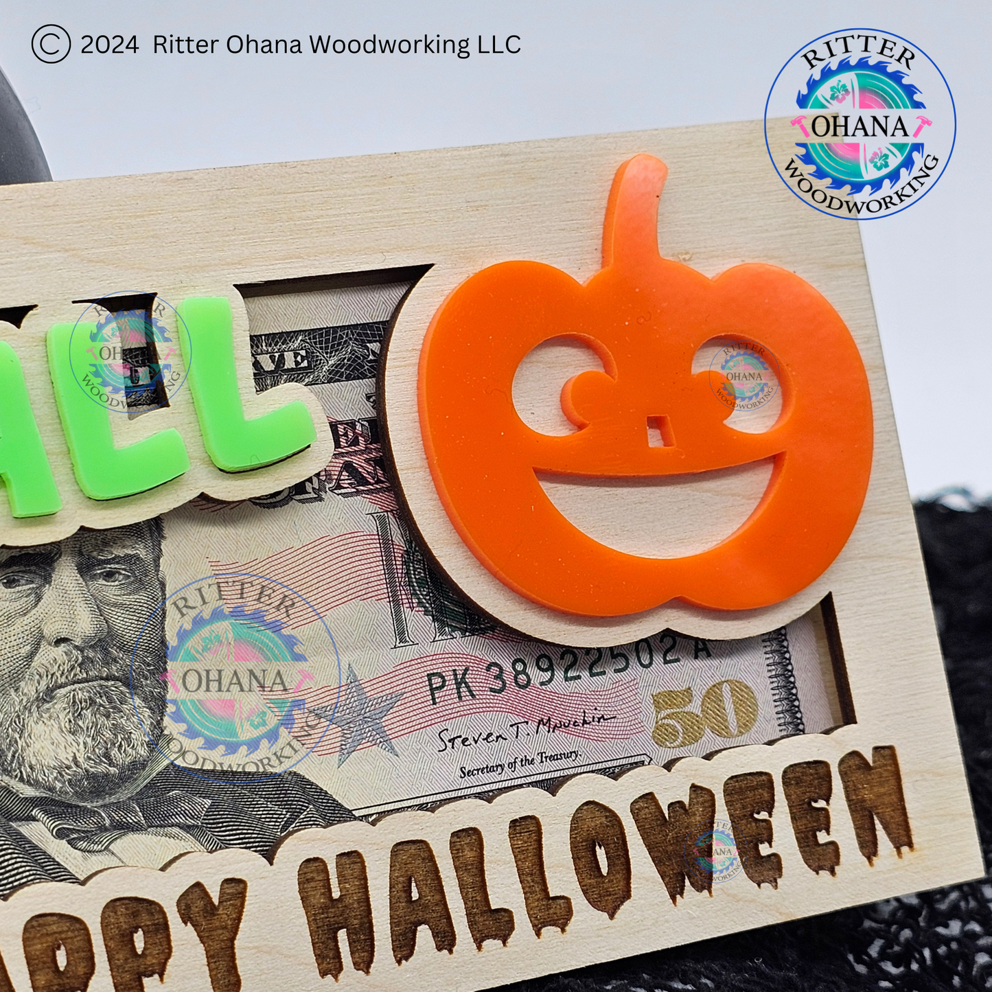 Halloween Pumpkin Money Holder