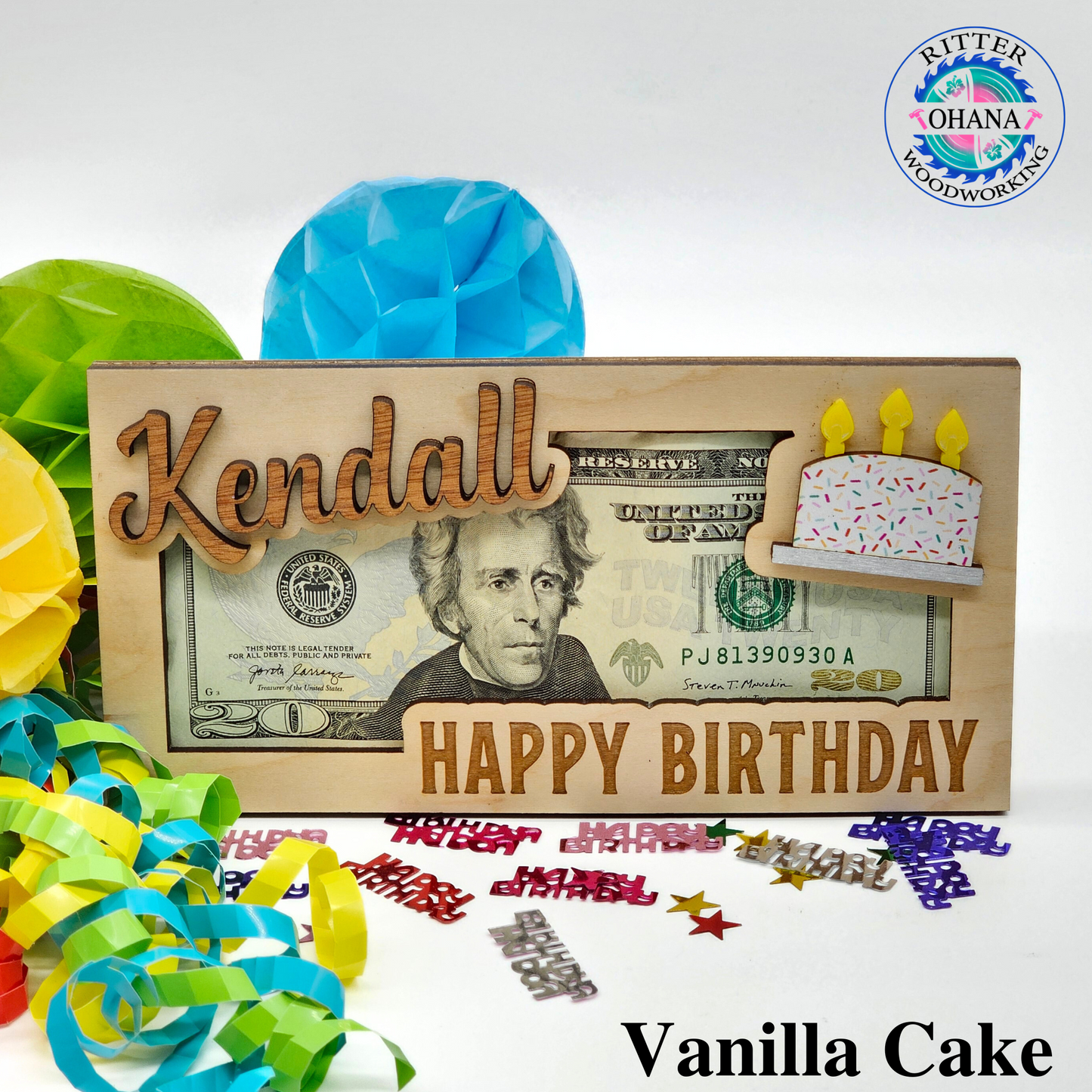 Birthday Cake Money Holder