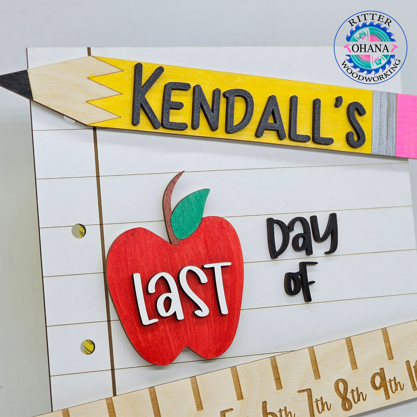 1st day of School Interchangeable Photo Board