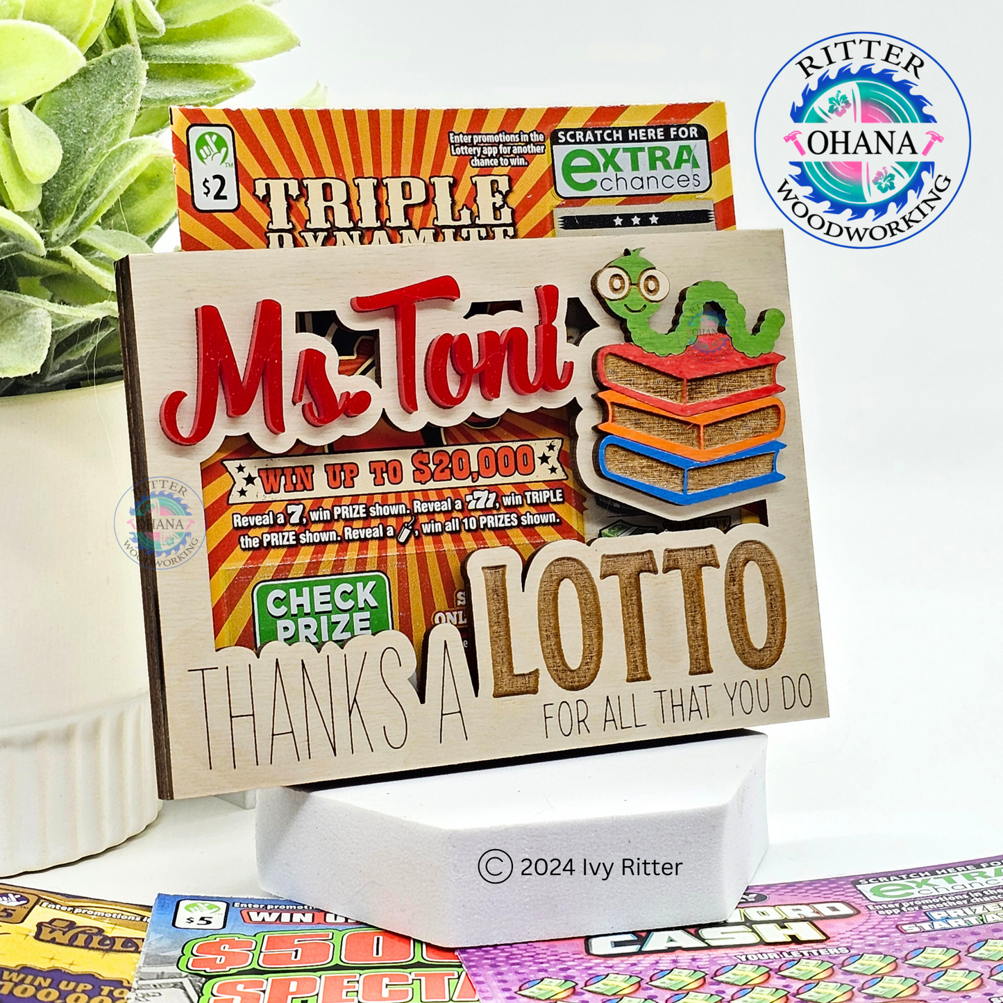 Teacher Lotto Ticket Holder