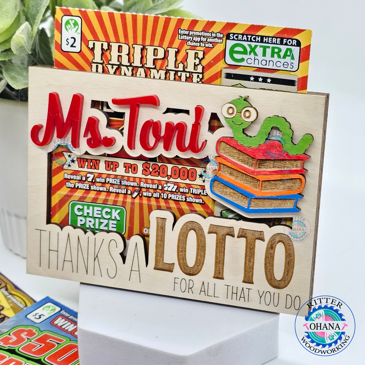 Teacher Lotto Ticket Holder