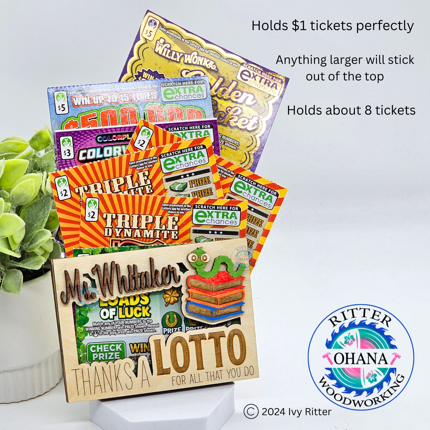 Teacher Lotto Ticket Holder