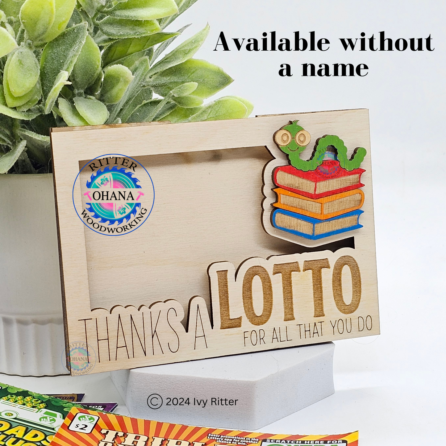 Teacher Lotto Ticket Holder