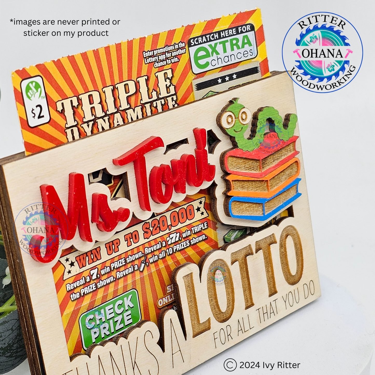 Teacher Lotto Ticket Holder