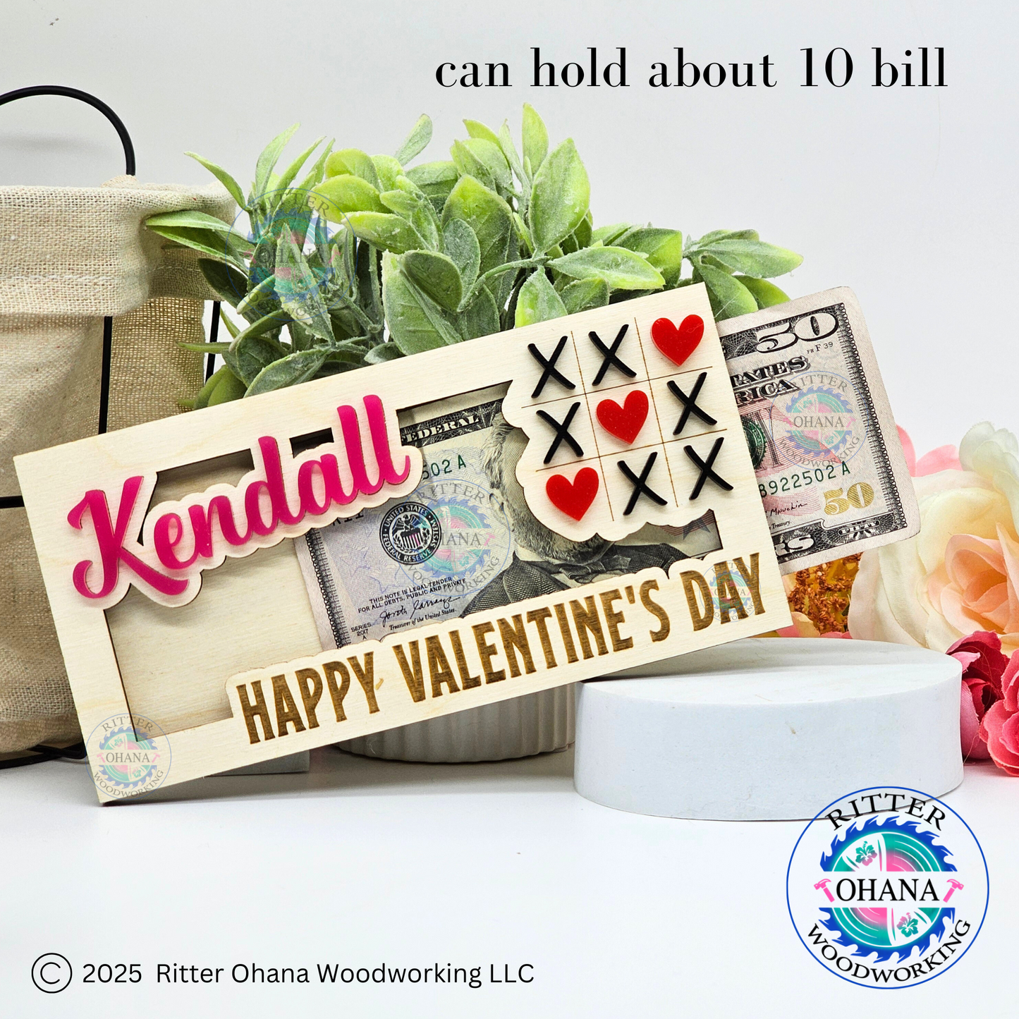 Valentine's Day Tic-Tac-Toe Money Holder