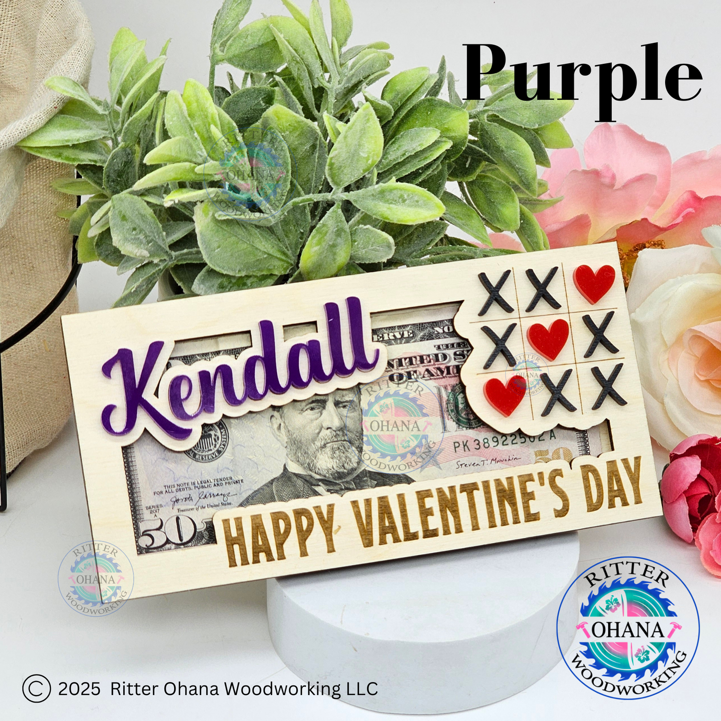 Valentine's Day Tic-Tac-Toe Money Holder