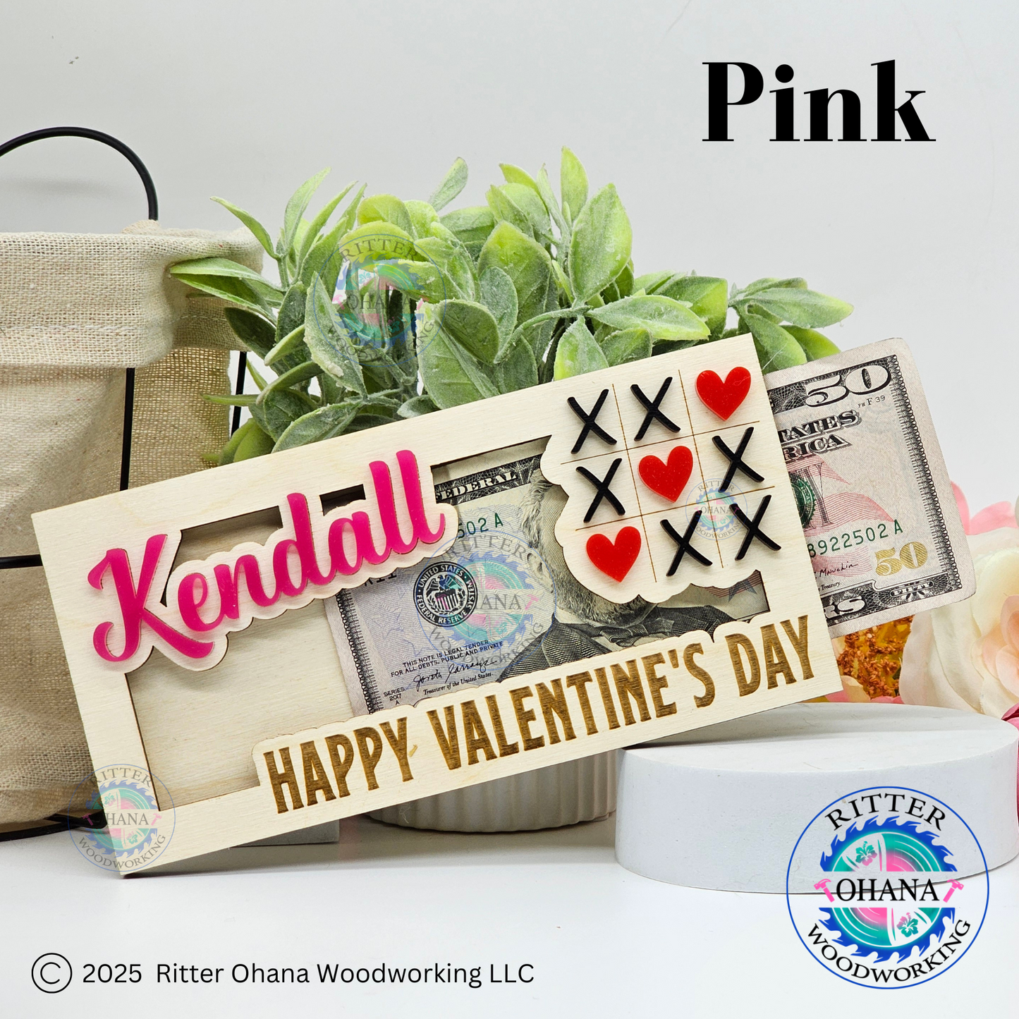 Valentine's Day Tic-Tac-Toe Money Holder