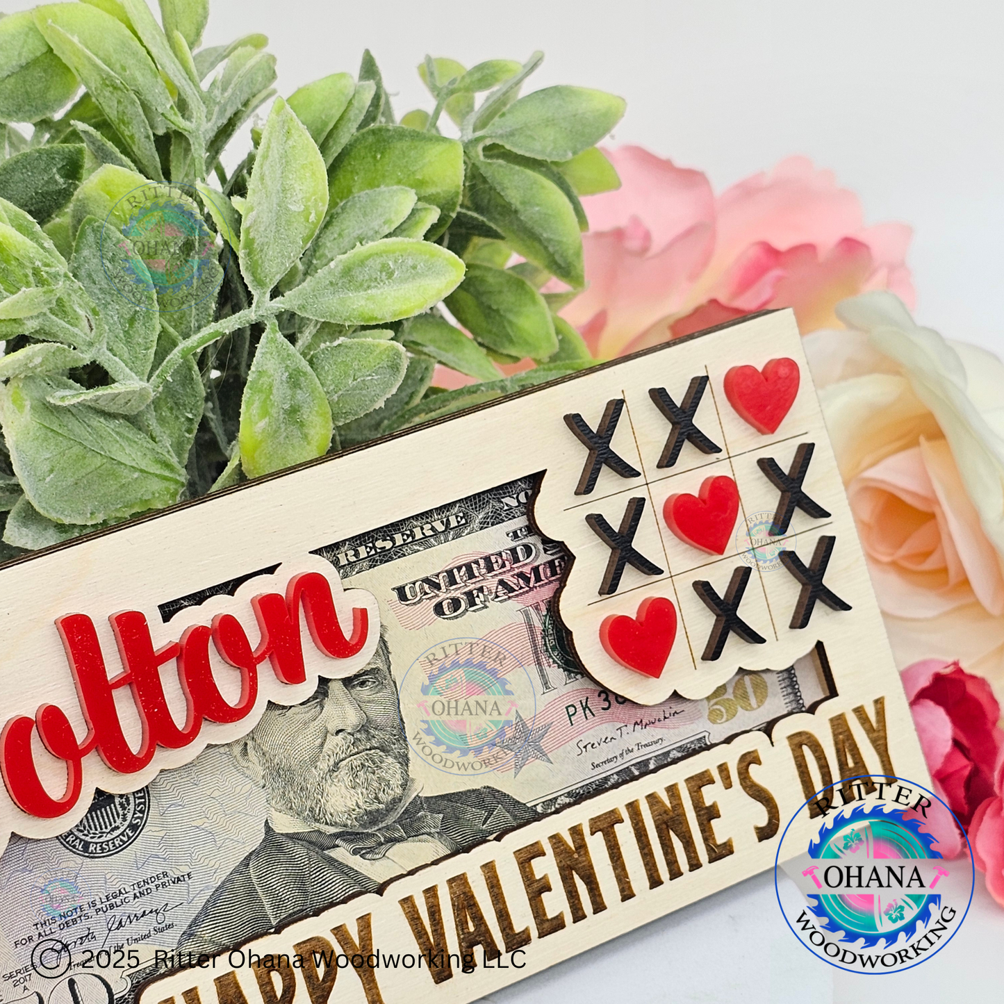 Valentine's Day Tic-Tac-Toe Money Holder