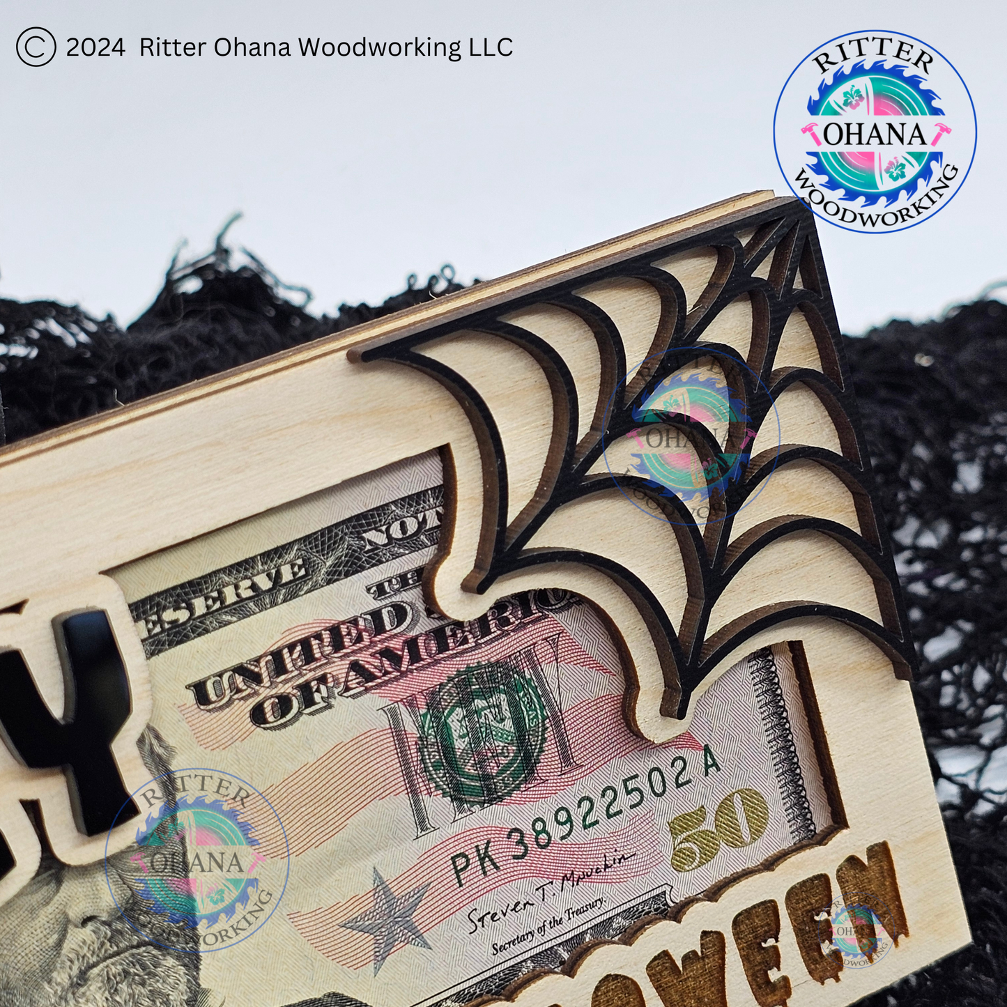 Halloween Spider Web Money Holder