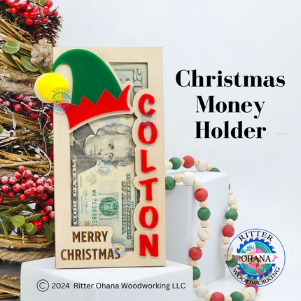 Christmas Elf Money Holder (upright)