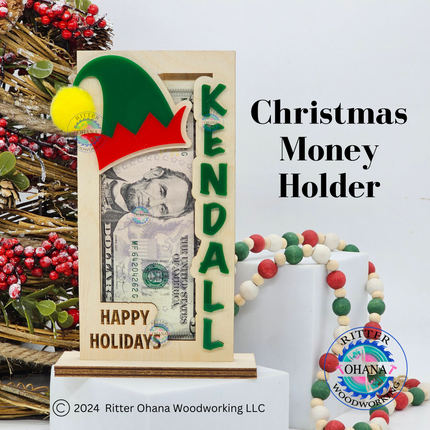 Christmas Elf Money Holder (stand)