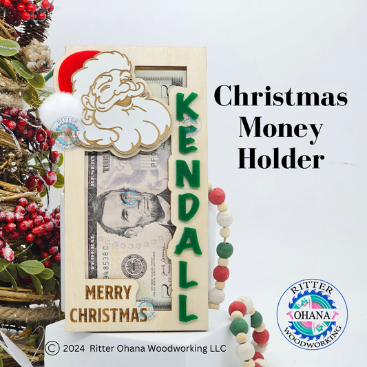 Christmas Santa Money Holder (upright)