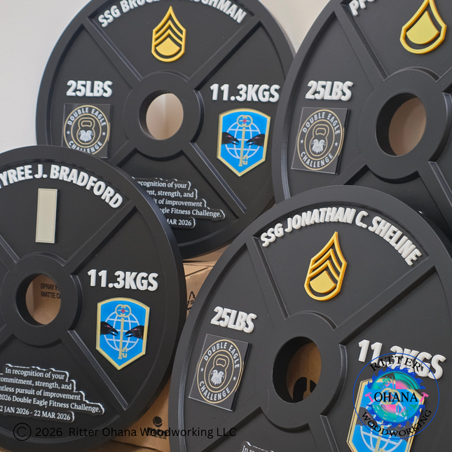24LBS Weight Plate Plaque