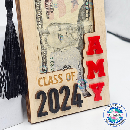 Graduation Money Holder (with tassel & stand)