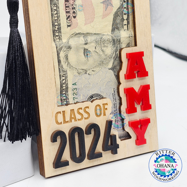 Graduation Money Holder (with tassel & stand)