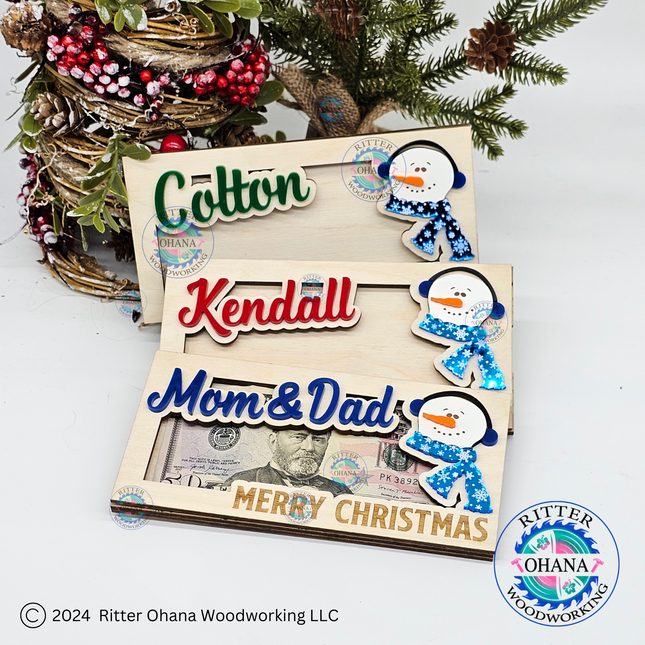 Snowman Money Holder