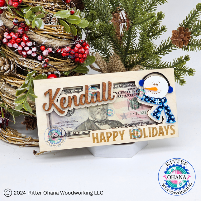 Snowman Money Holder