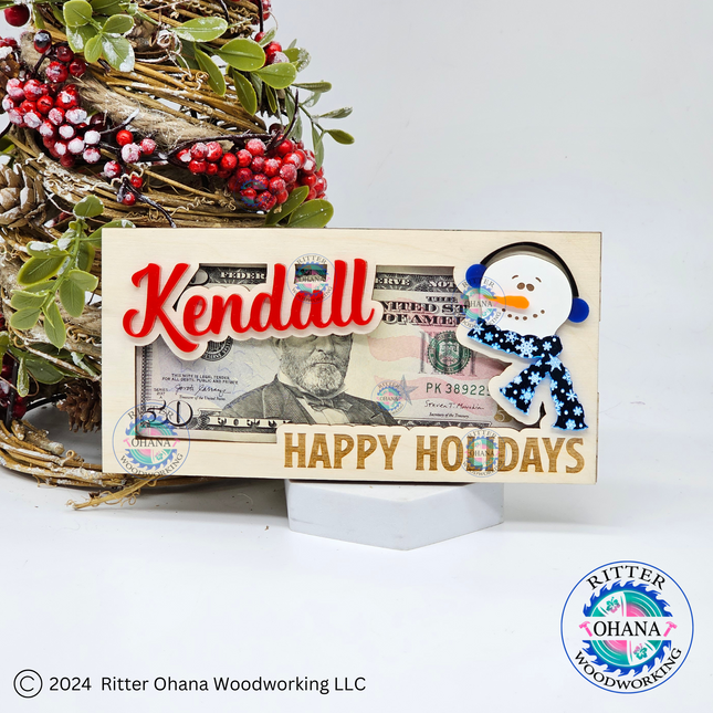 Snowman Money Holder