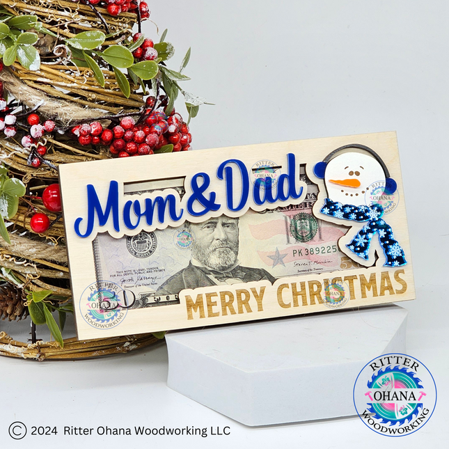 Snowman Money Holder