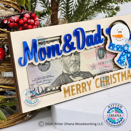 Snowman Money Holder