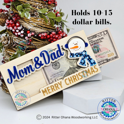 Snowman Money Holder
