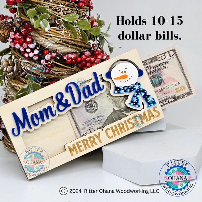 Snowman Money Holder